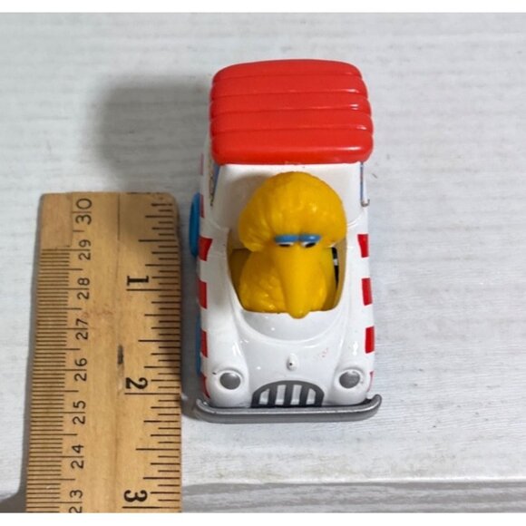 Big Bird Popcorn Car Toy 1988 Diecast Children's Television Network 2" - Picture 9 of 10